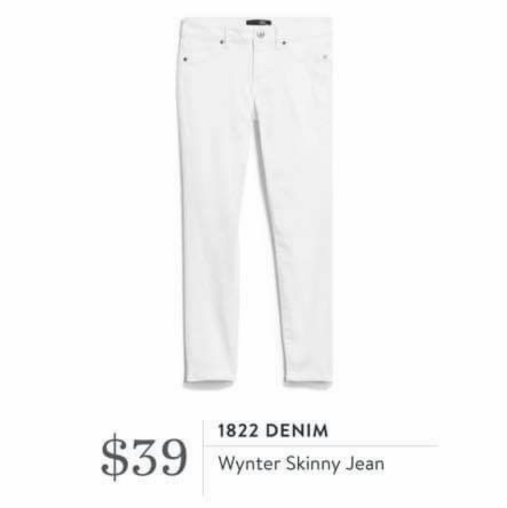 1822 White Jeans Ankle Wynter Skinny